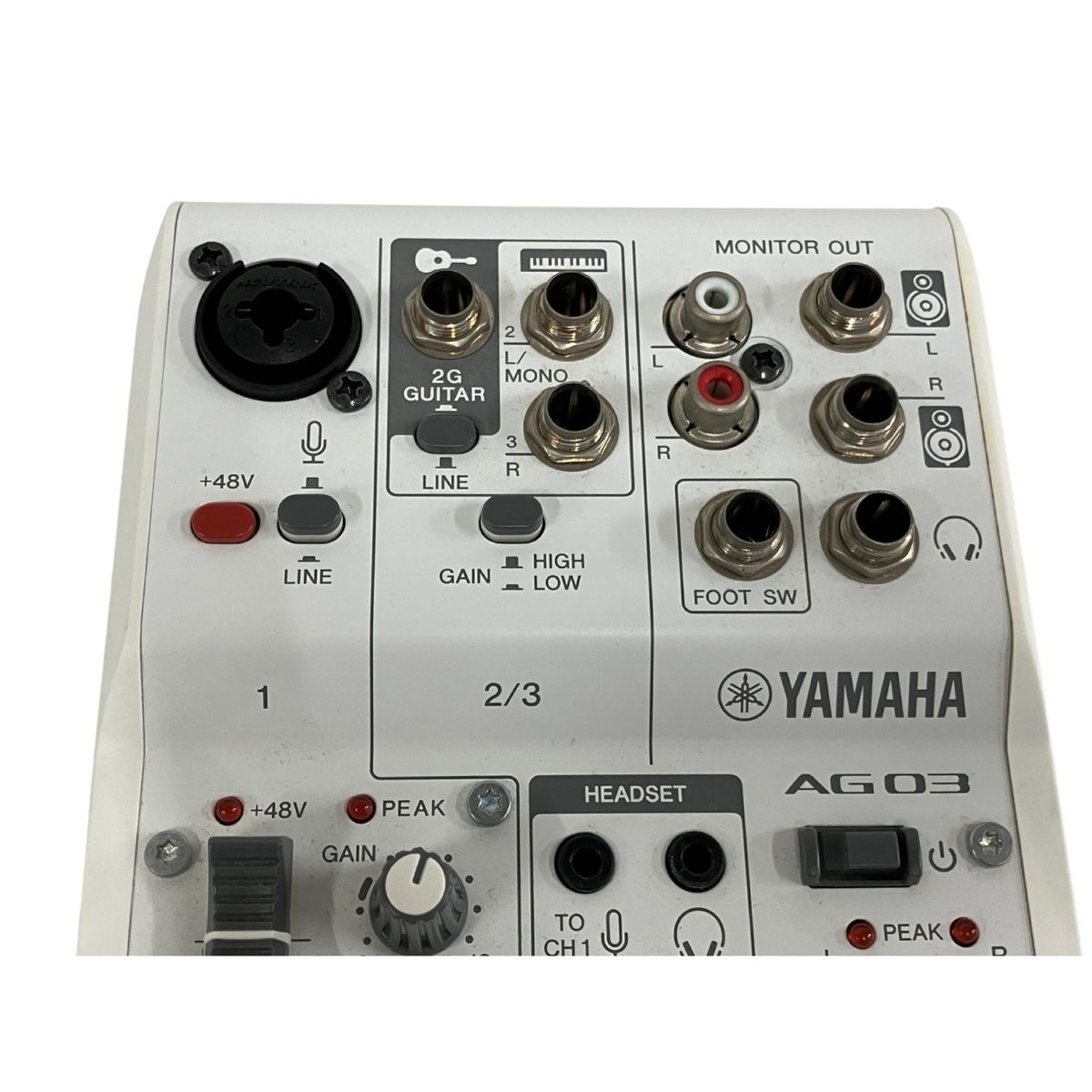 箱、付属品付き、故障不具合なし YAMAHA AG03 ミキシングコンソール YAMAHA AG03 MK2 ミキシングコンソール ミキサー 音響機材 配信