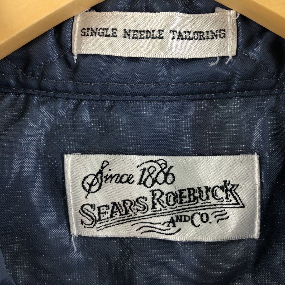 SEARS ROEBUCK チェック柄 アクリル×ウールシャツ メンズXL /eaa366655