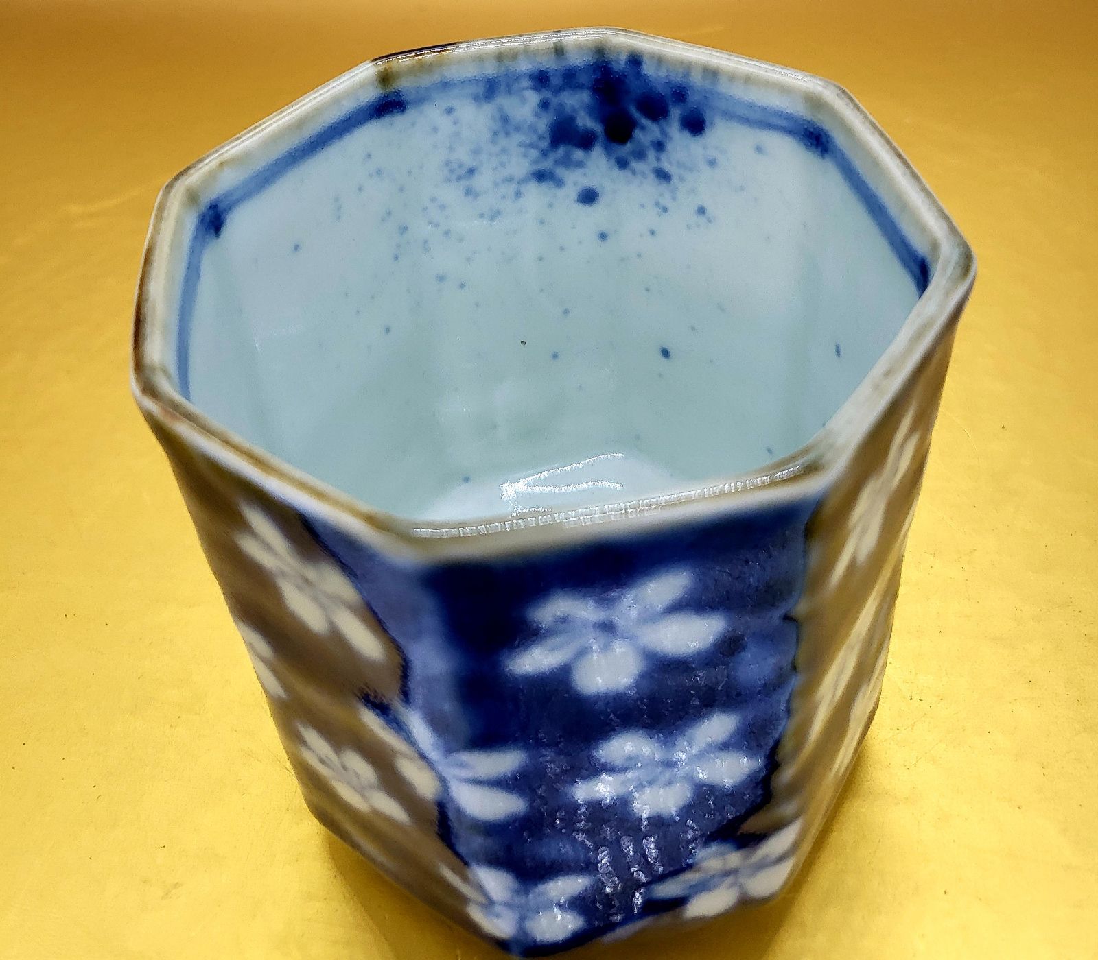 有田焼 福泉窯 染付濃桜八角湯呑 - メルカリ
