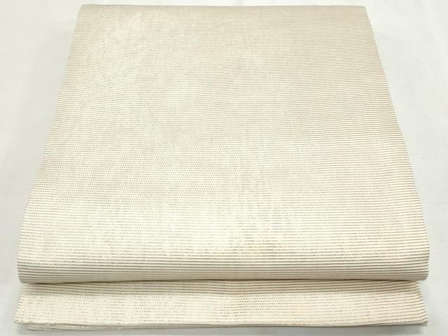 平和屋着物＊夏物　九寸名古屋帯　霞間道　正絹　逸品　DAAY8341cm 平和屋着物＊夏物 九寸開き名古屋帯 霞文 銀糸 正絹 逸品 CAAW6583th