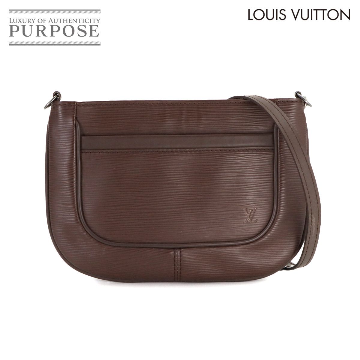 ルイ ヴィトン LOUIS VUITTON エピ サルヴァンガ ショルダー バッグ レザー モカ M5898D ブラウン シルバー 金具 Sarvanga 90279042