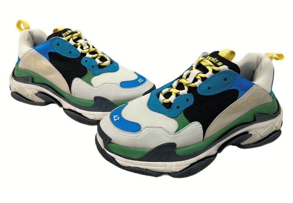 バレンシアガ BALENCIAGA Triple-S Trainers Light Grey Multi トリプル エス トレーナー トリエス ダット  シューズ 42 灰色 青 黒 メンズ靴 スニーカー グレー 27.5cm 104-shoes438 - メルカリ