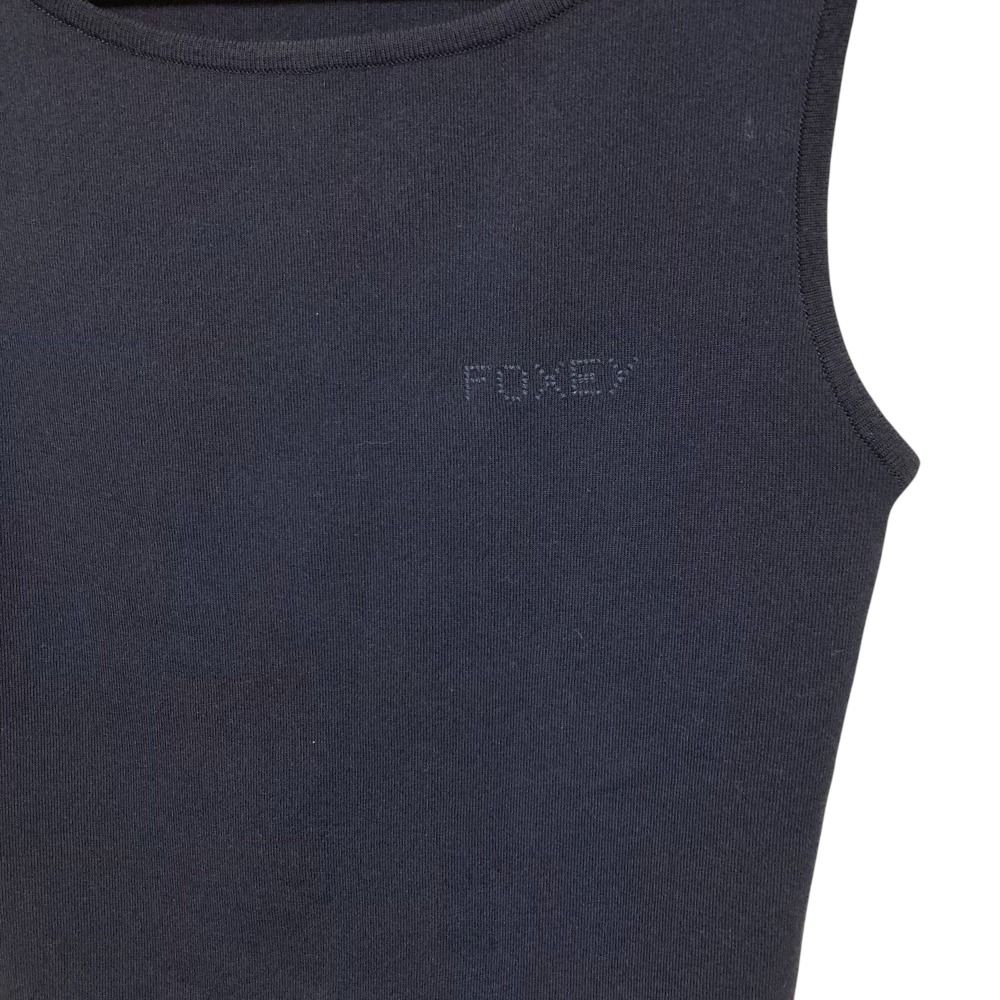 FOXEY フォクシー Knit Top Shel ノースリーブニットベスト セーター 41209 サイズ38 ミッドナイトブルー レディース 古着