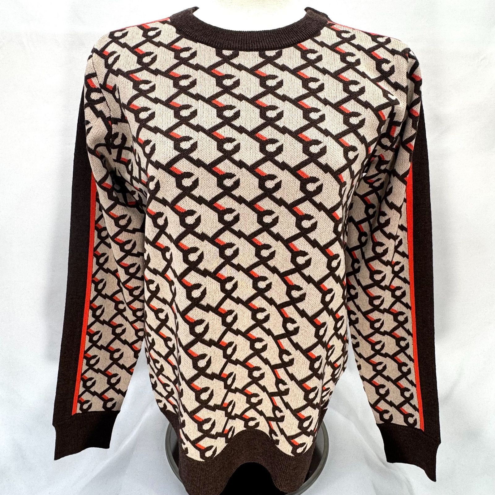 HEALCREEK ヒールクリーク レディース モノグラムクルーニット ブラウン系 サイズ40