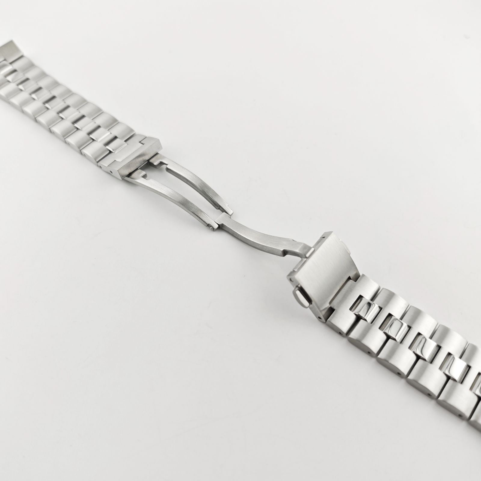 22mm 腕時計 修理交換用 社外品 ソリッド 無垢 ブレスレット シルバー