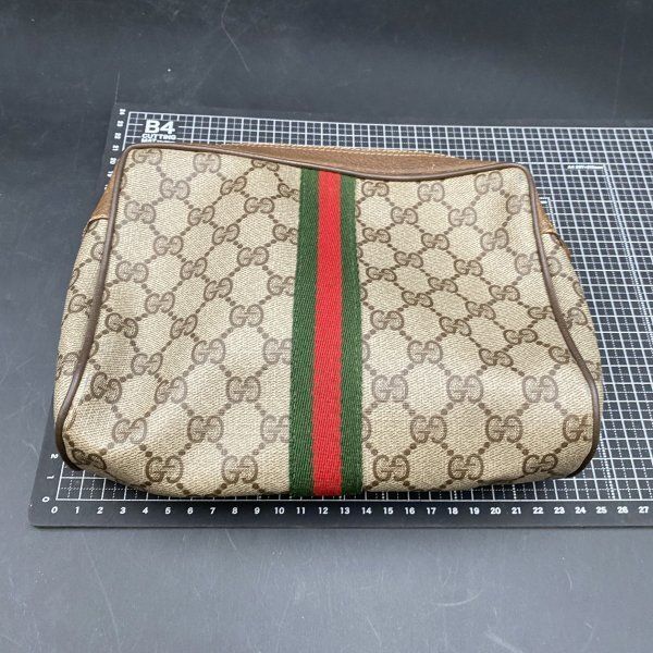 G0217M08 GUCCI グッチ オールドグッチ ヴィンテージ GG柄 シェリー 