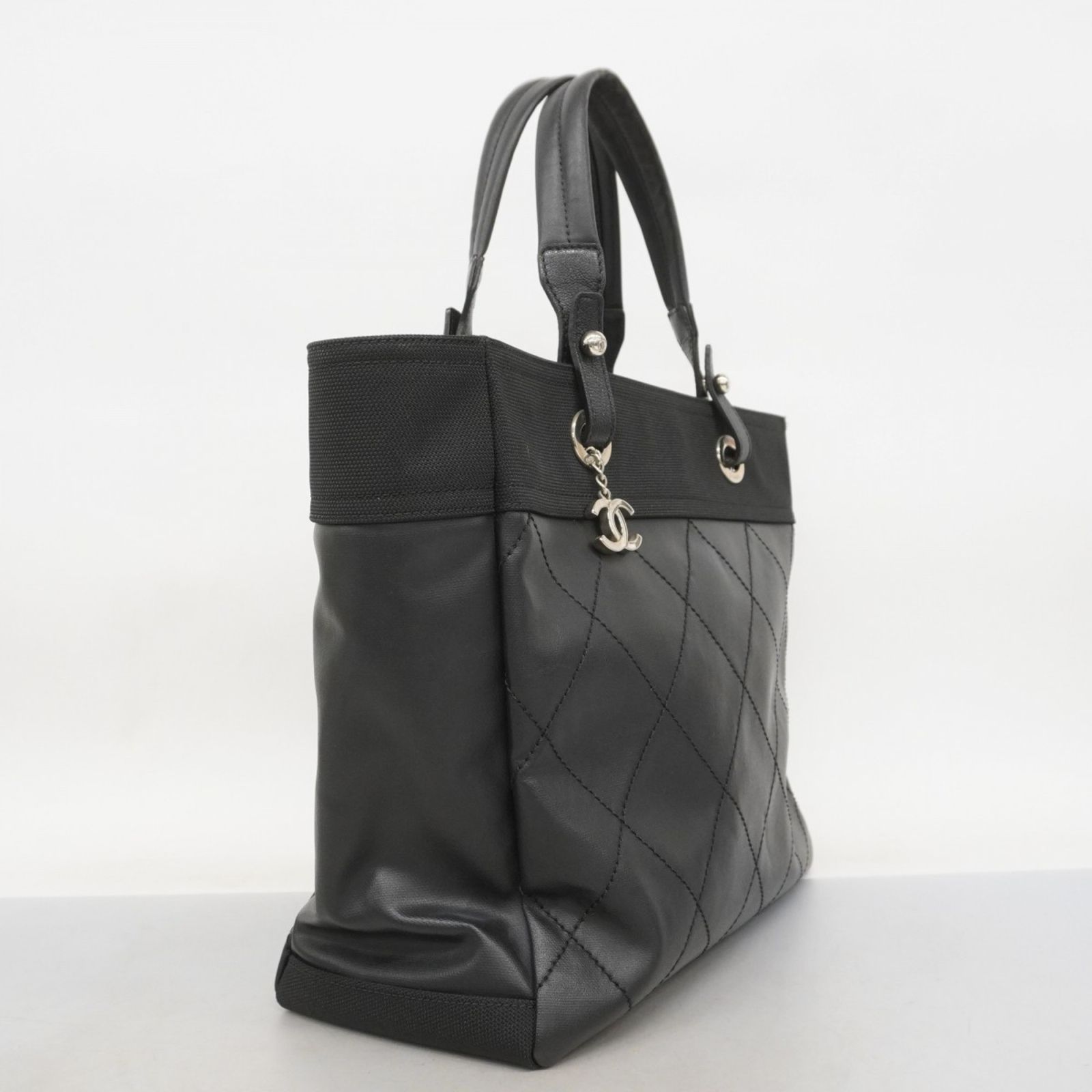 シャネル Chanel シャネル トートバッグ パリビアリッツ キャンバス ブラック レディース