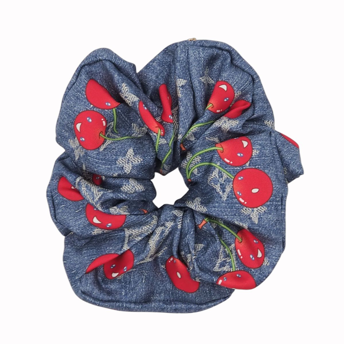 ルイヴィトン M96595 LV × TM シュシュ モノグラムデニム チェリー ルイヴィトン M96595 LV × TM シュシュ モノグラムデニム