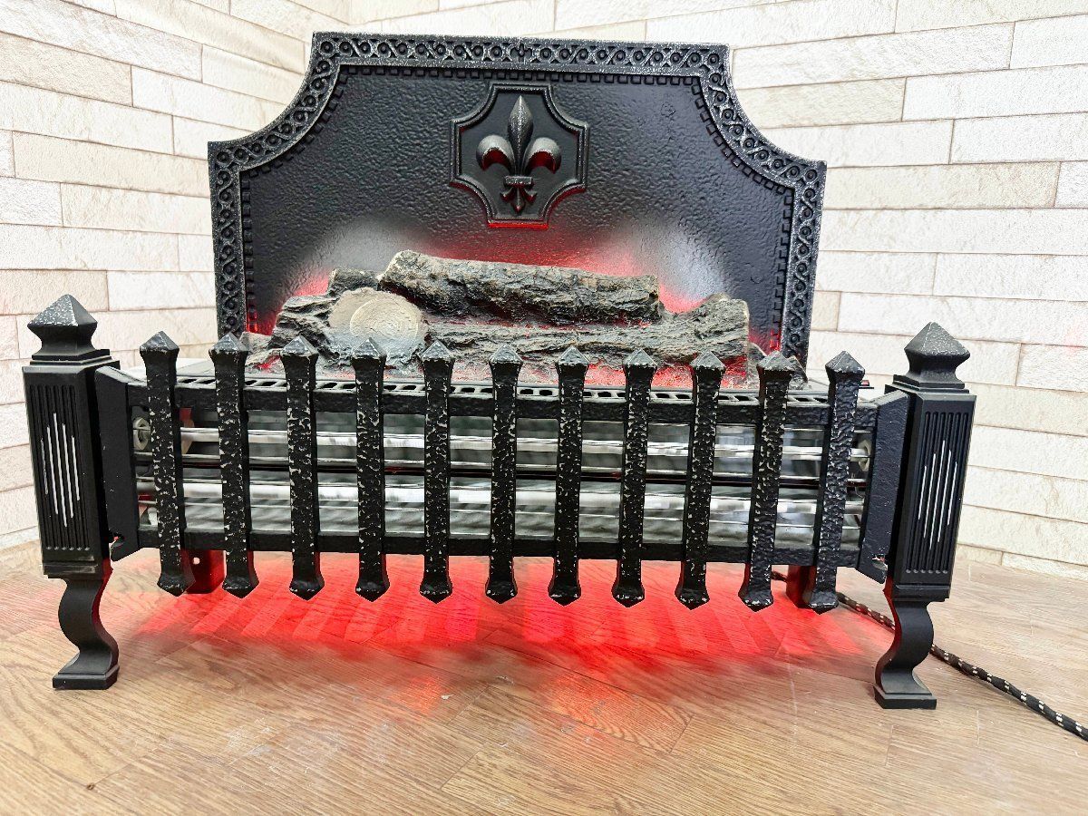 品 アンティーク調 Dimplex ディンプレックス 317L 電気暖炉 暖房機器 ユリマーク 薪ストーブ風 通電 済 他181