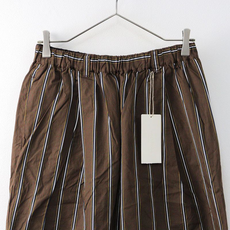 未使用 2022AW ネストローブ Cotton Satin Stripe Easy Pants