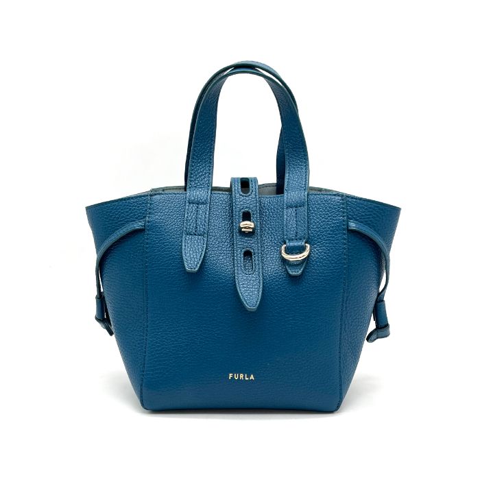 美品 FURLA フルラ ロゴ 購入 2way レザー ハンド ショルダー バッグ