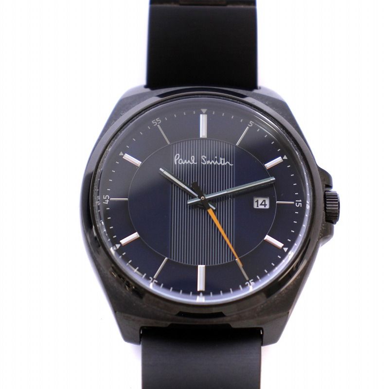 ポールスミス PAUL SMITH Closed Eyes デイト クォーツ 腕時計 3針 カレンダー ウォッチ 黒 ブラック 1116-T020658 /DK