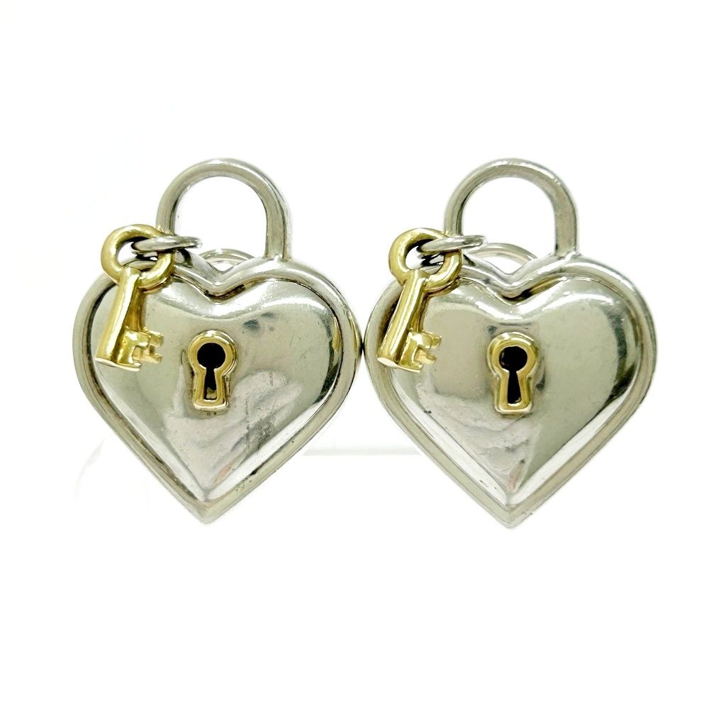 中古】TIFFANY&Co. ティファニー シルバー ゴールド ハート 中古】TIFFANY&Co. ティファニー シルバー ゴールド ハート