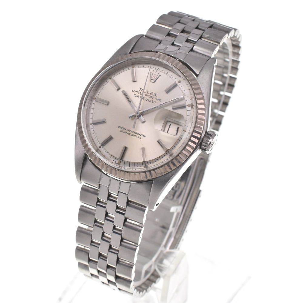 ロレックス ROLEX 1601 ヴィンテージ オイスターパーペチュアル デイトジャスト WGベゼル Cal.1570 自動巻き メンズ  H#133331 - メルカリ