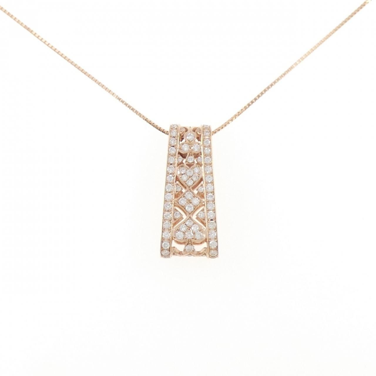 K18PG ダイヤモンド ネックレス 0.60CT