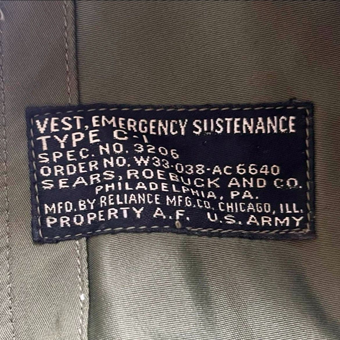 USA 40s ミリタリーベスト ボンテージ C1 ヴィンテージ アメリカ 軍