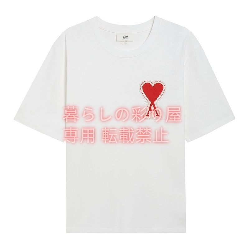 ami ハート刺繍 ホワイトTシャツ ami ハート刺繍 ホワイト長袖Tシャツ - メルカリ