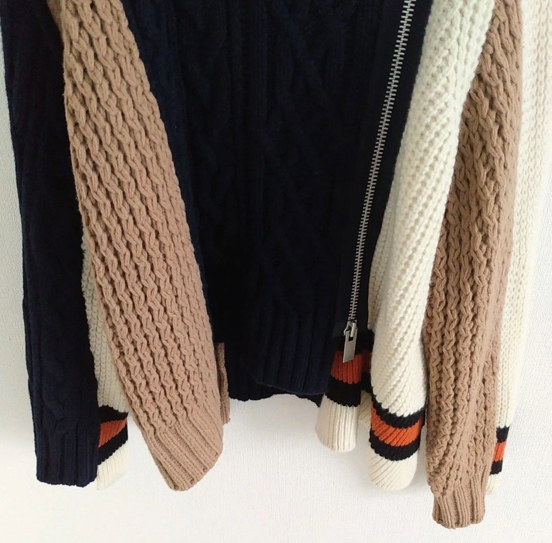 ユニセックス】 2018AW／Knit Riders Jacket Riders Zip Up Knit