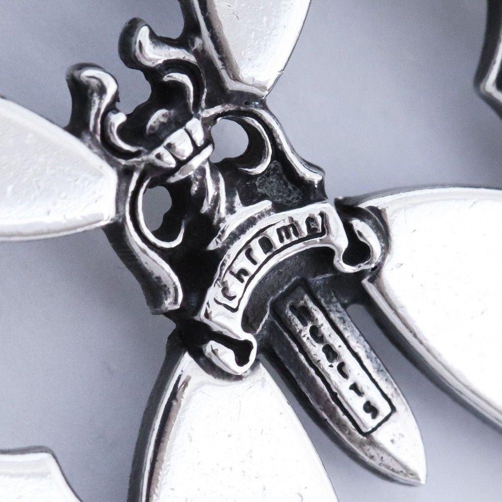 クロムハーツ カットアウトクロスラージ あんしん鑑定済み】 クロム