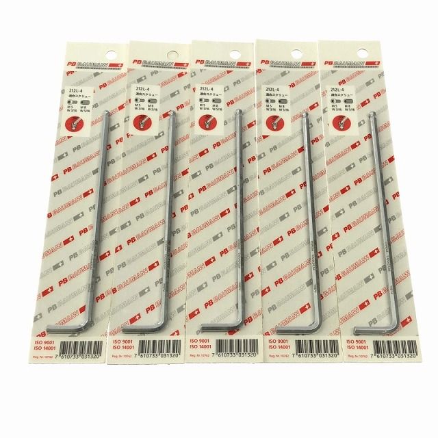 138本セット PB スイスツールズ ロング六角棒レンチ 0.89mm～6mm 六角レンチ L字型レンチ ハンドツール HRDEVELOPMENT_JP