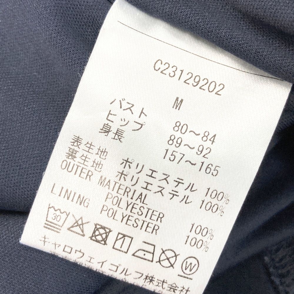 サイズ：M CALLAWAY キャロウェイ 2023年 ハーフジップ 半袖ワンピース