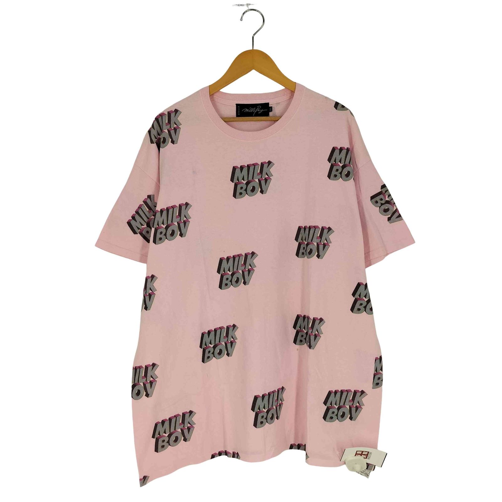 ミルクボーイ MILKBOY CARTOON LOGO 総柄 プリント Tシャツ