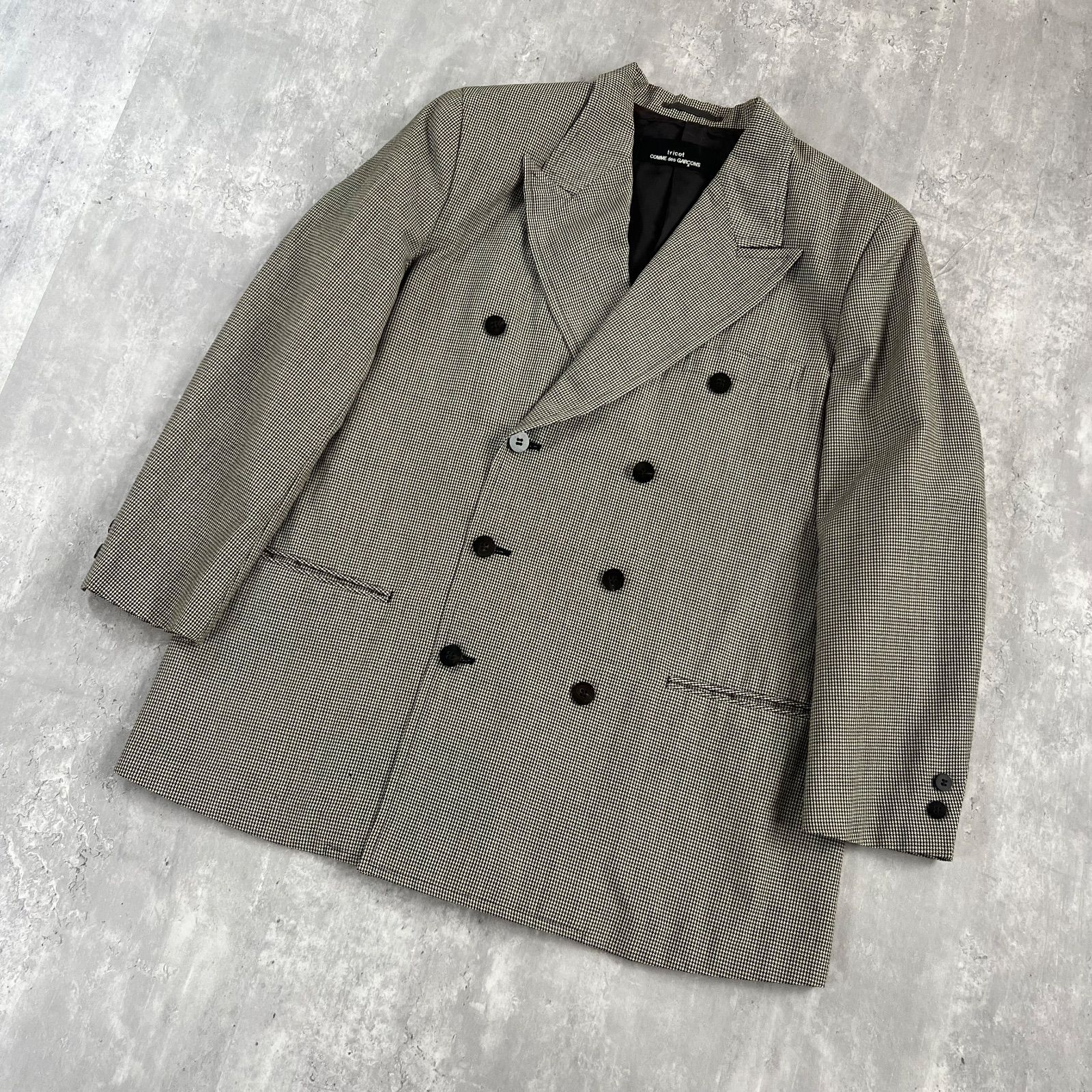 tricot COMME des GARCONS トリココムデギャルソン アーカイブ 千鳥柄 バックプリーツ テーラードジャケット TJ-050080