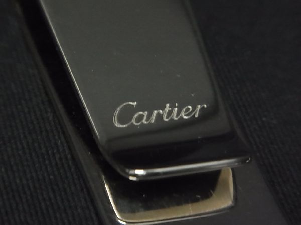 ■極美品■ Cartier カルティエ マネークリップ 札ばさみ メンズ レディース シルバー系 AK3618ｷk