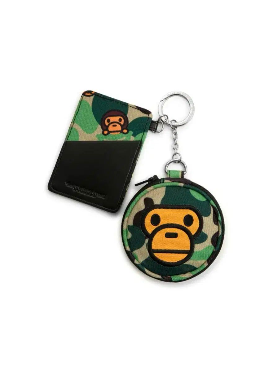 A BATHING APE(アベイシングエイプ) ベイビー マイロ カードホルダー ミラー キーチェーン