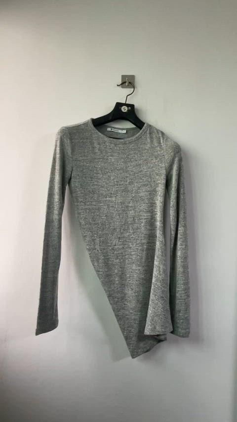 Alexander Wang アレキサンダーワング アシンメトリー Tシャツ グレー