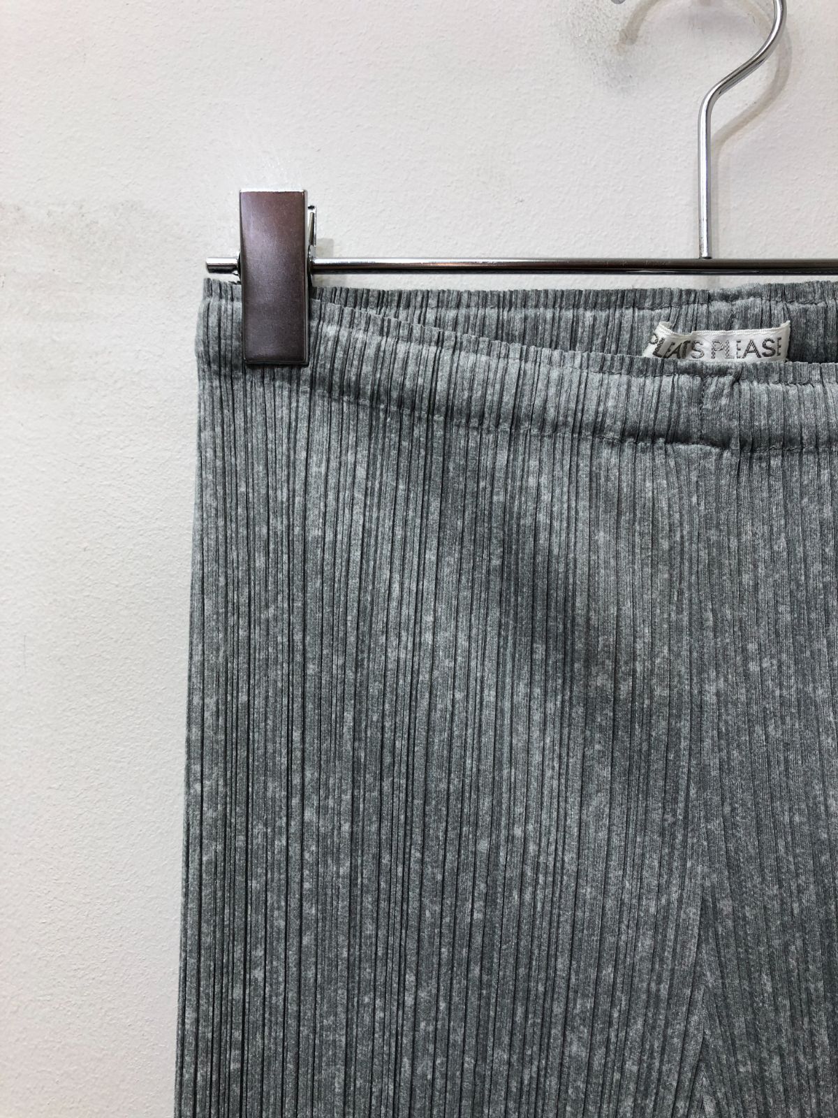 512 PLEATS PLEASE プリーツプリーズ イッセイミヤケ レギンス スリムパンツ 4 ミックスグレー