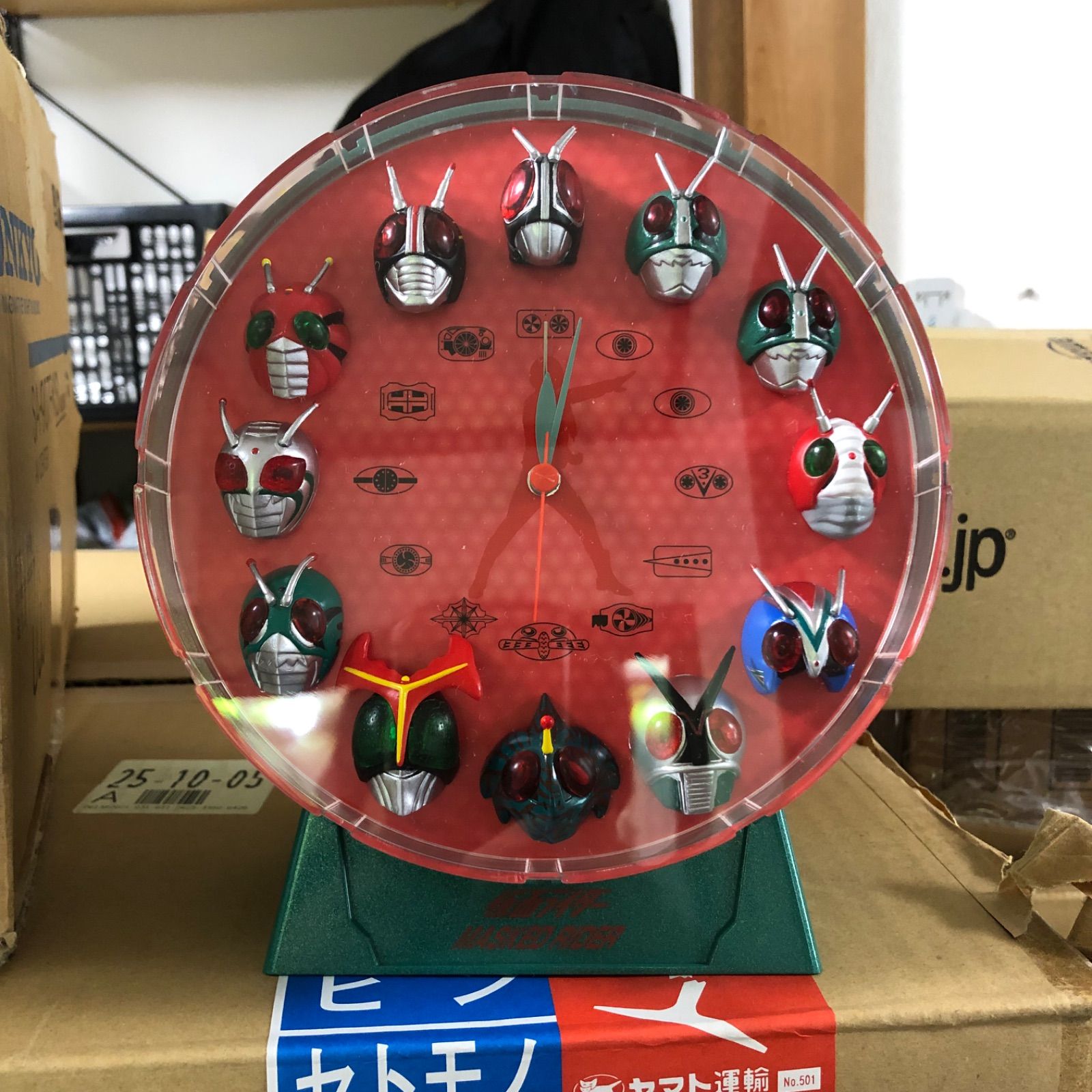 MASKED RIDER CLOCK 時計 仮面ライダー ４０周年 - メルカリ