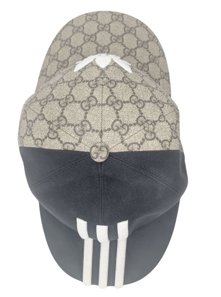 GUCCI グッチ アディダス ダブルバイザー キャップ 帽子 GG柄