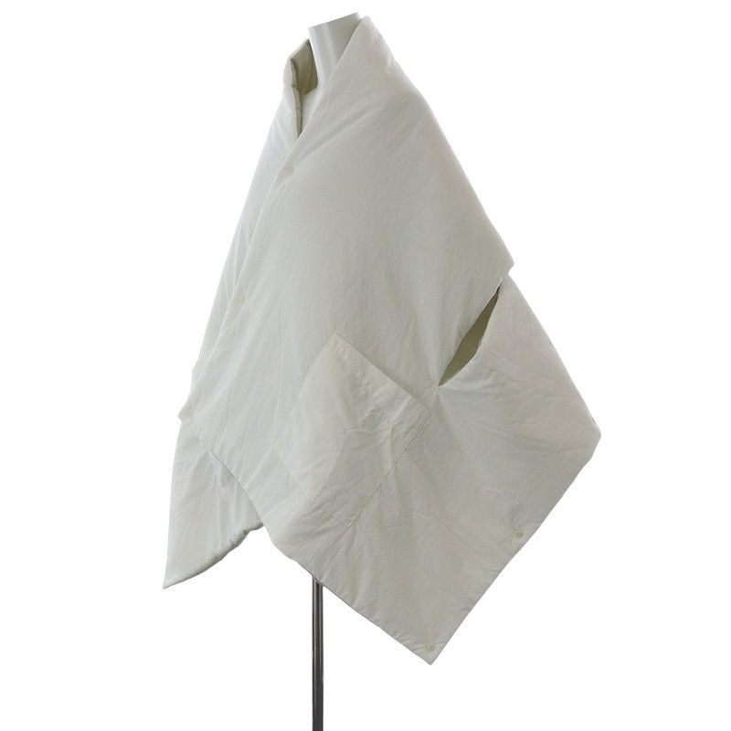 【新品未使用】HYEONホワイトストール SilkFill 洗えるシルクストール 約20×150cm アイボリー 中わた絹