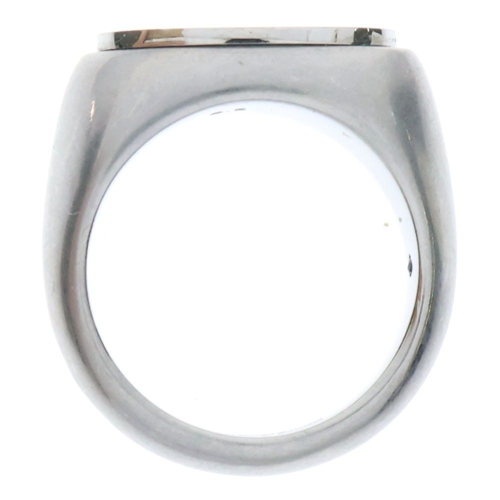 アクセサリー DIESEL Stainless Steel Logo Signet Ring Amazon.com: Diesel Men's Silver Stainless Steel Logo Band