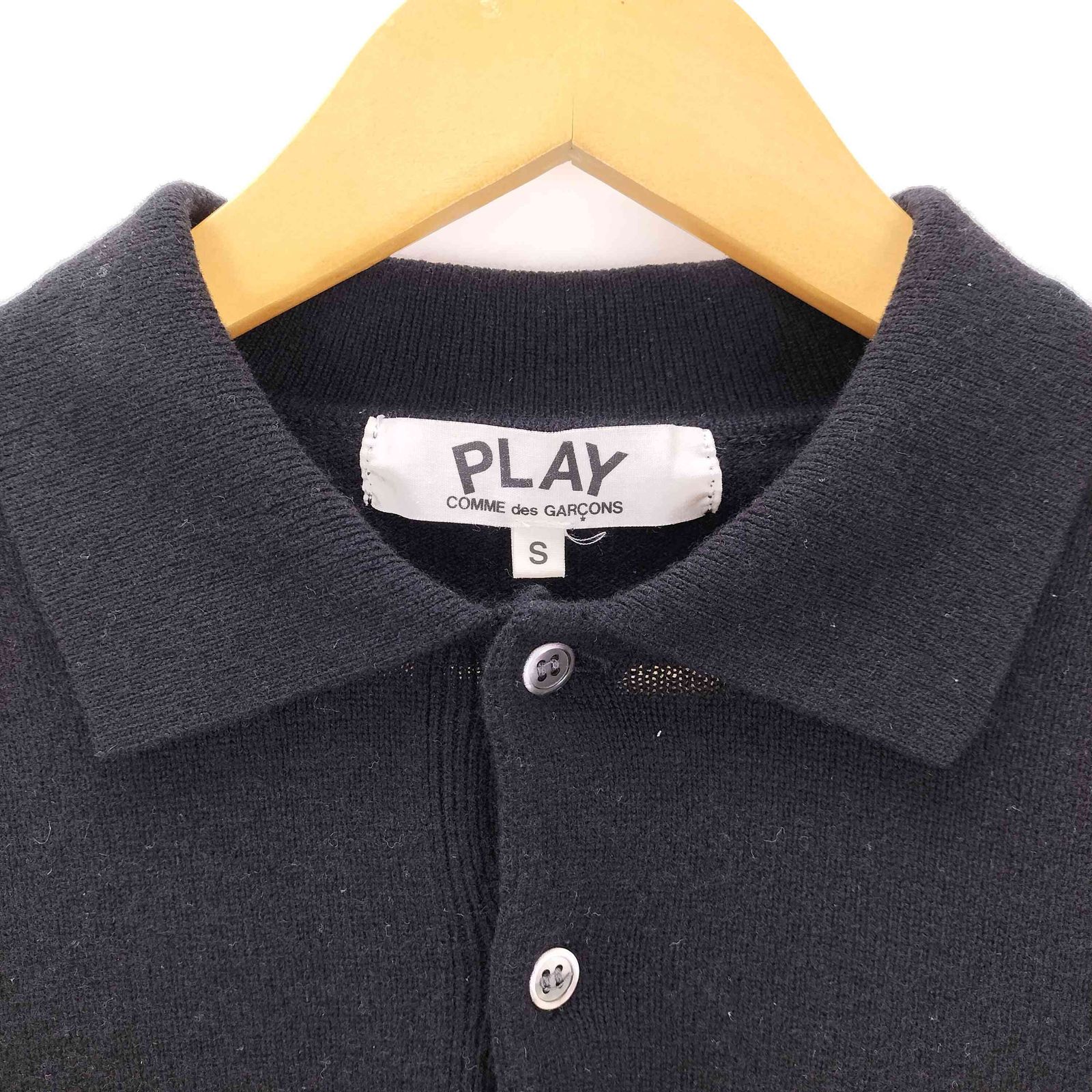 Sacai (サカイ) 21SS S Pique Polo Shirt Sロゴ刺繍 ワイド