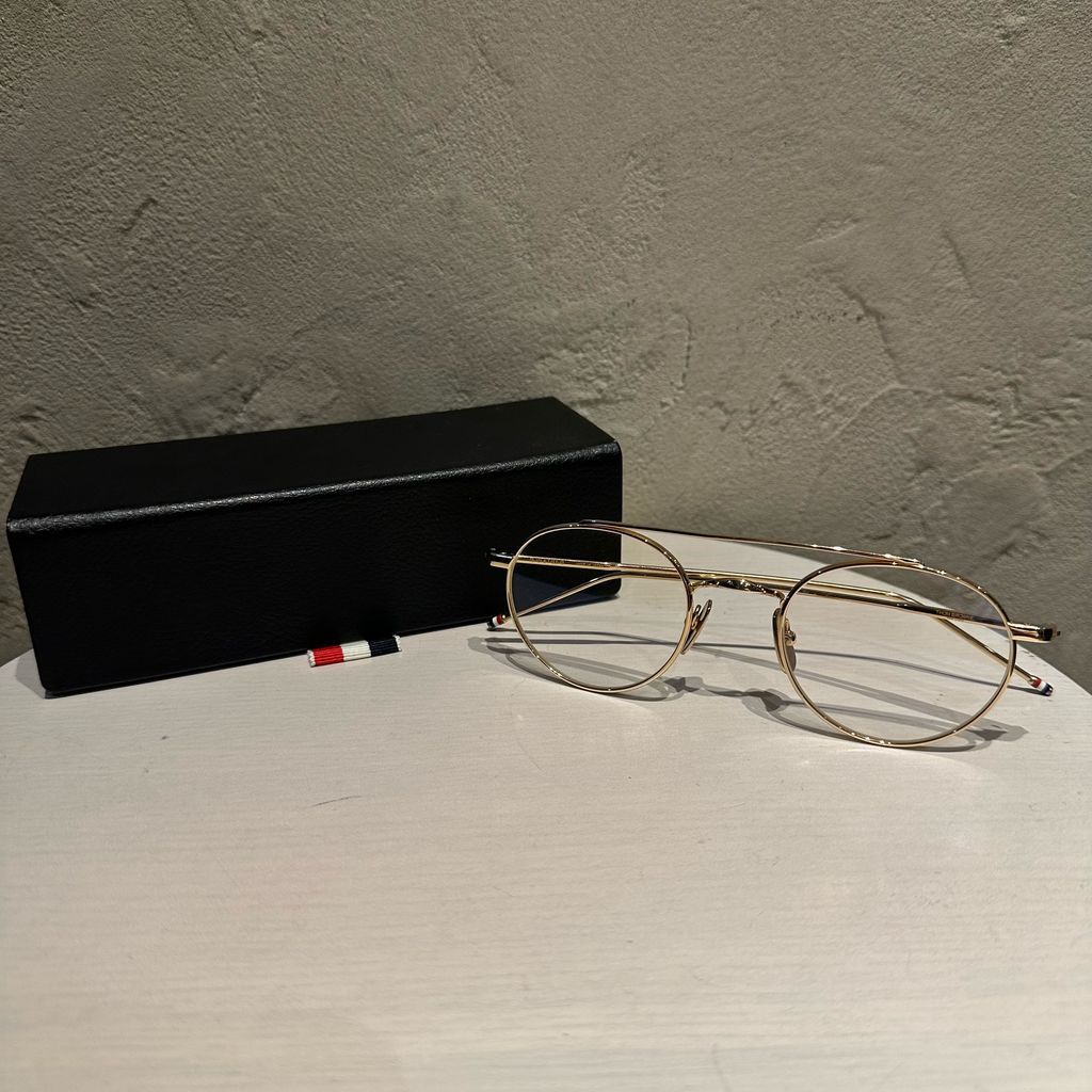 THOM BROWNE トムブラウン Sunglasses サングラス TB-101-B-T-GLD-49 ゴールド 代官山A06