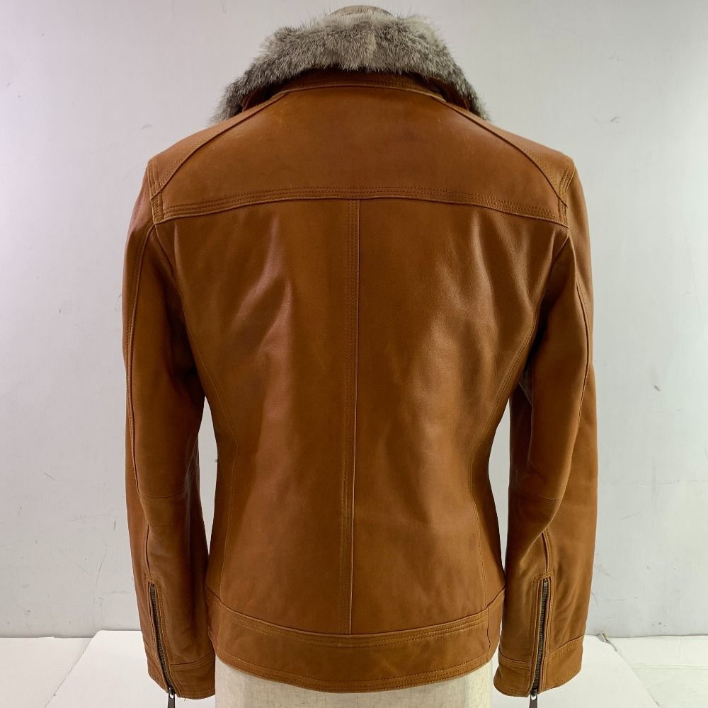 Burberryレザーファージャケット BURBERRY バーバリー ブルーレーベル