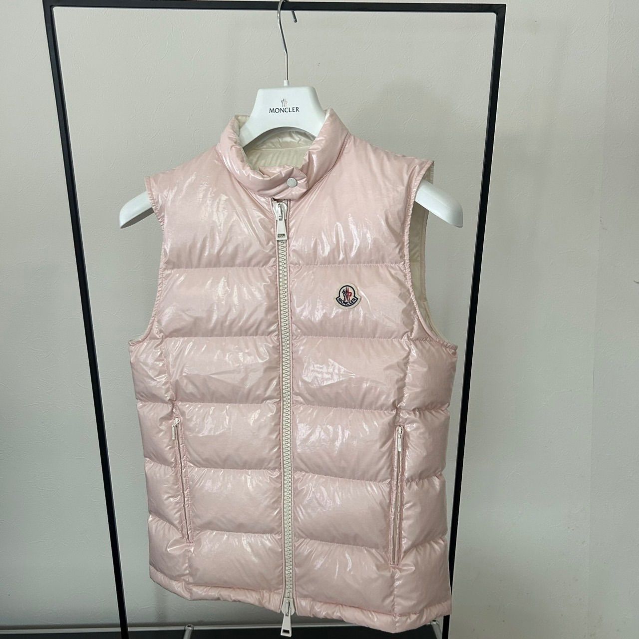 モンクレール MONCLER 2025年モデル ダウンベスト サイズ0 ライトピンク