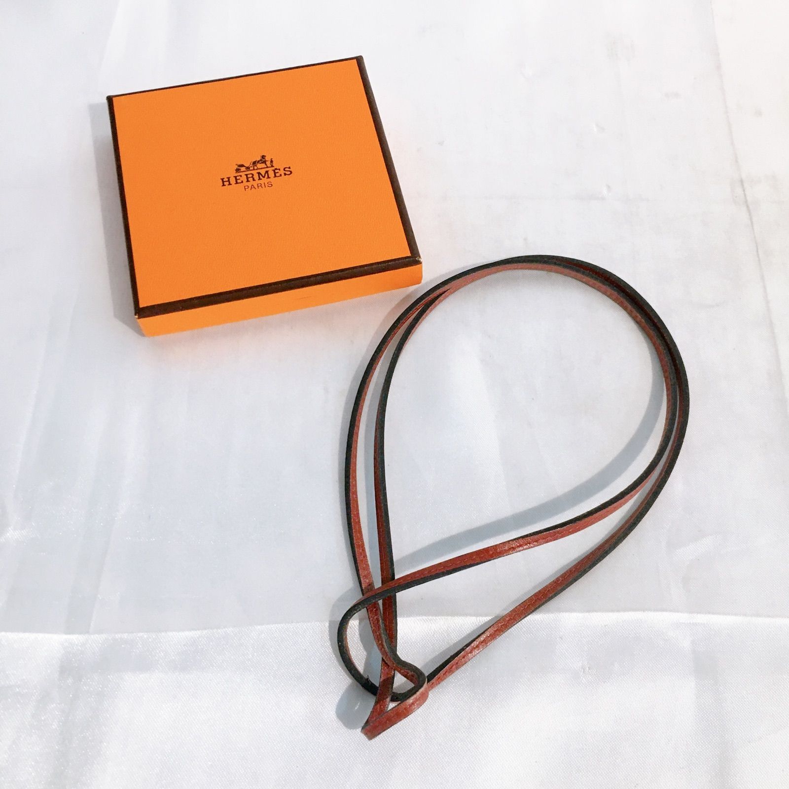 HERMES エルメス ラニエール チョーカー レザー - マカセル 中古