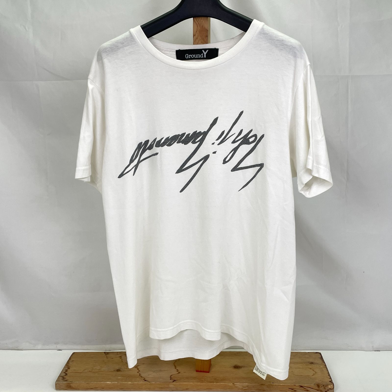 Ground Y グラウンド ワイ Tシャツ・カットソー 3(M位) 白 - Tシャツ