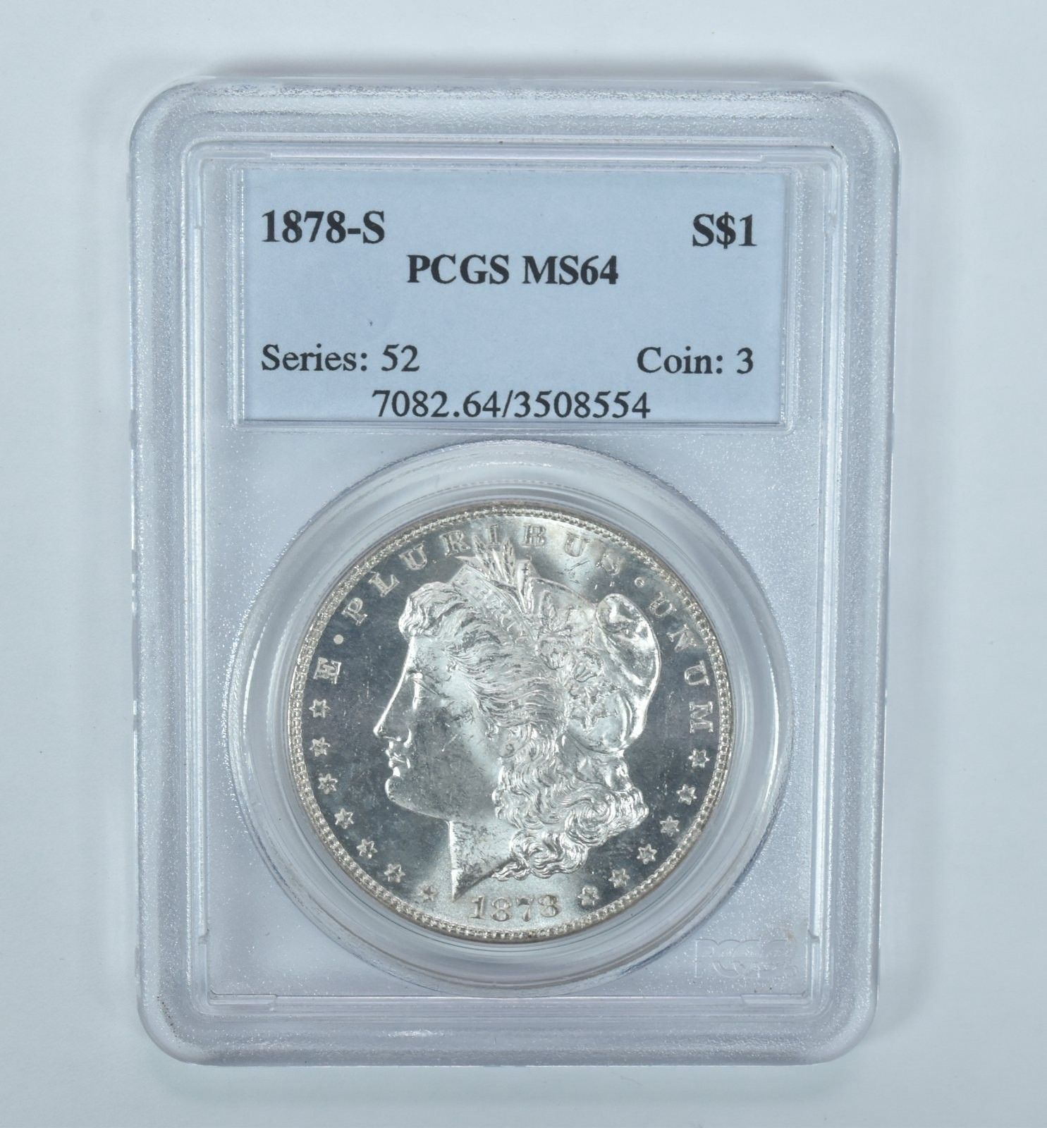 1878-S モルガン銀貨 MS64 PCGS ブルーラベル - メルカリ