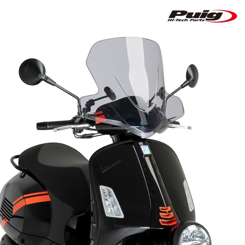 Puig 21966H WINDSHIELD CITY TOURING  [SMOKE] VESPA GTV 300 (23-25)  プーチ ウインドスクリーン シティ ツーリング　カウル