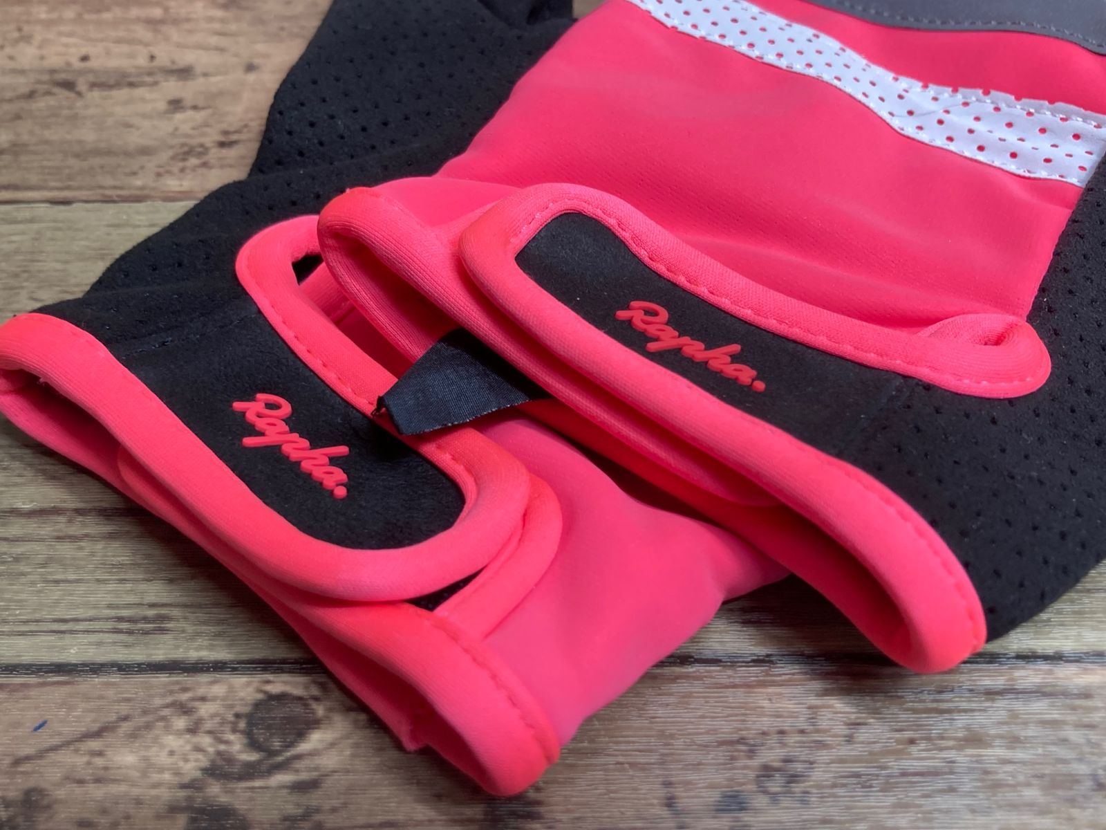 HZ955 ラファ Rapha BREVET REFLECTIVE GLOVES グローブ 長指 ピンク L