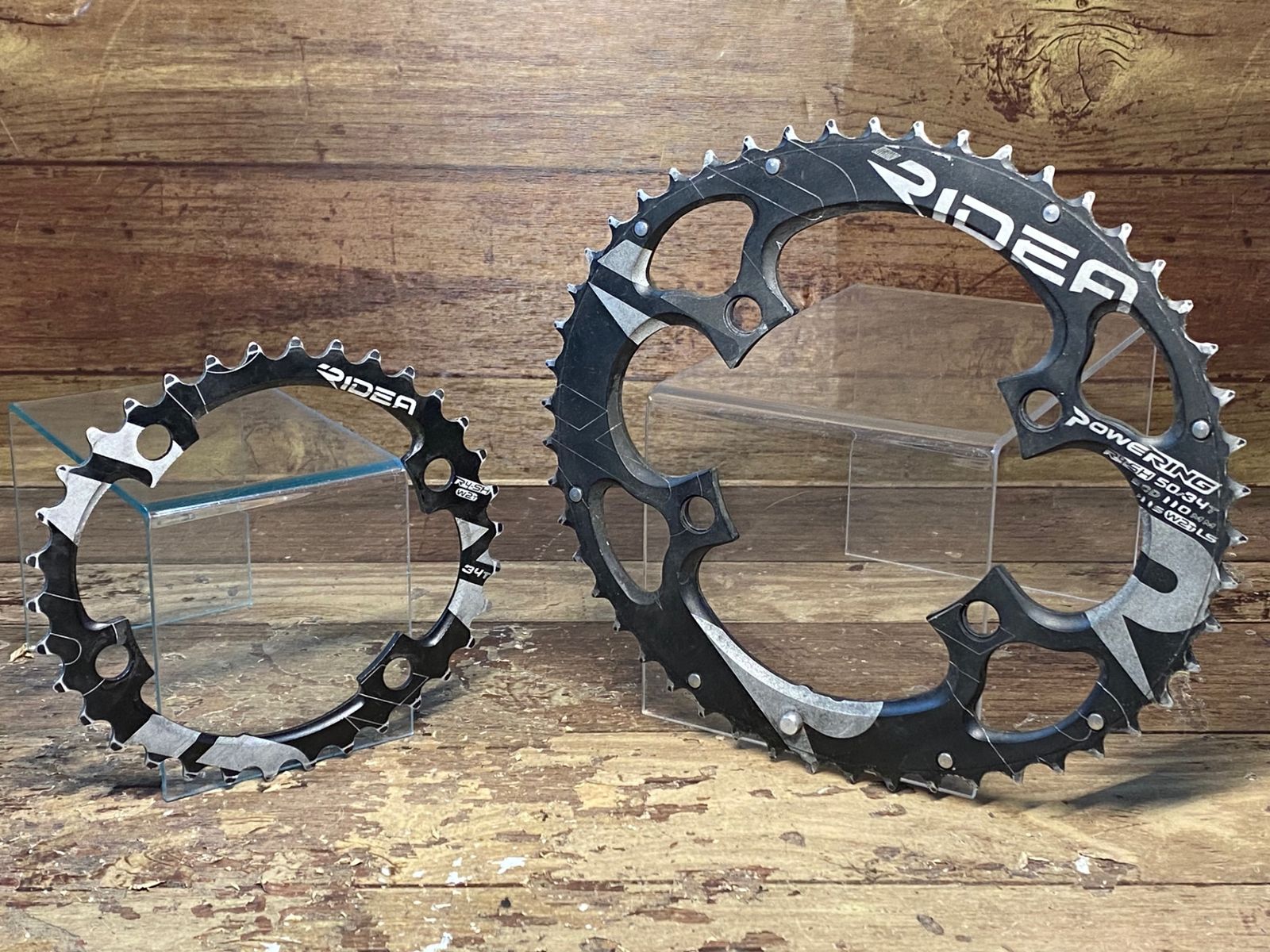 ridea 楕円チェーンリング 50-34t w2 シマノ4アーム 【公式通販】