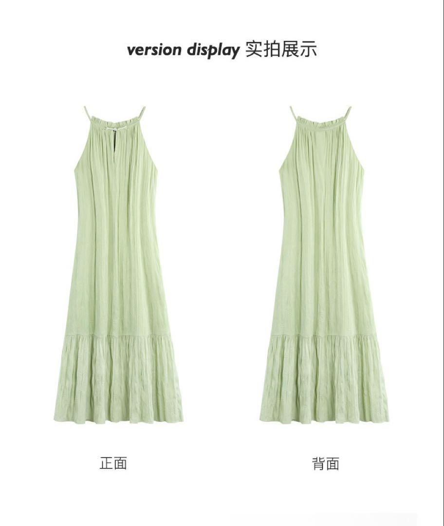 フレンチホルターネック♪Aラインロングワンピース