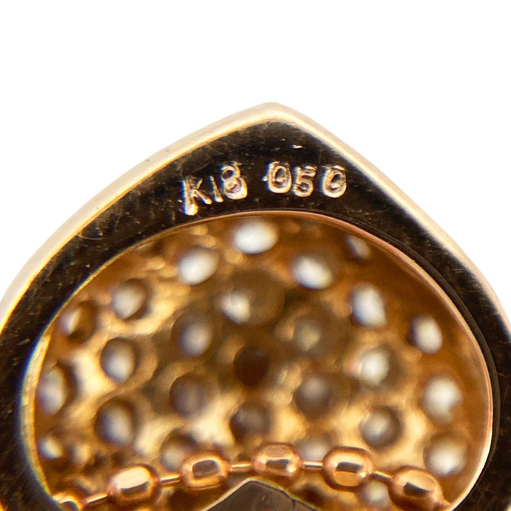 ハート パヴェセッティング ネックレス ダイヤモンド 0.50ct K18PG 3.0g ピンクゴールド レディース FORTGASGNV_COM_BR