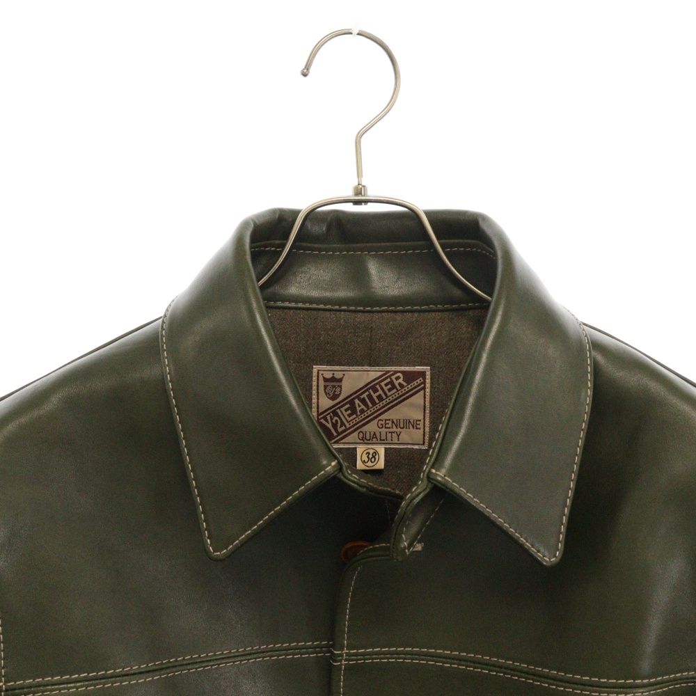 ワイツーレザー カーコート40 EC-76エコホース 美品！ Y'2 LEATHER ワイツーレザー カーコート EC-76 エコホース レザー