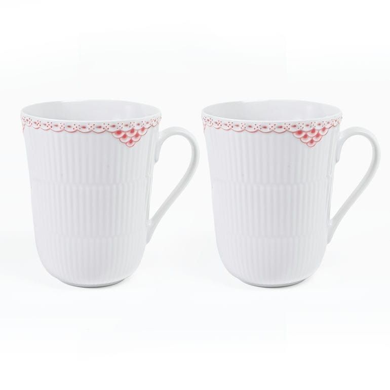 ロイヤルコペンハーゲン ROYAL COPENHAGEN コーラルフルーテッドレース マグカップ ペア 350ml 2個セット 2531033 1073139 洋食器 テーブルウェア 北欧デザイン