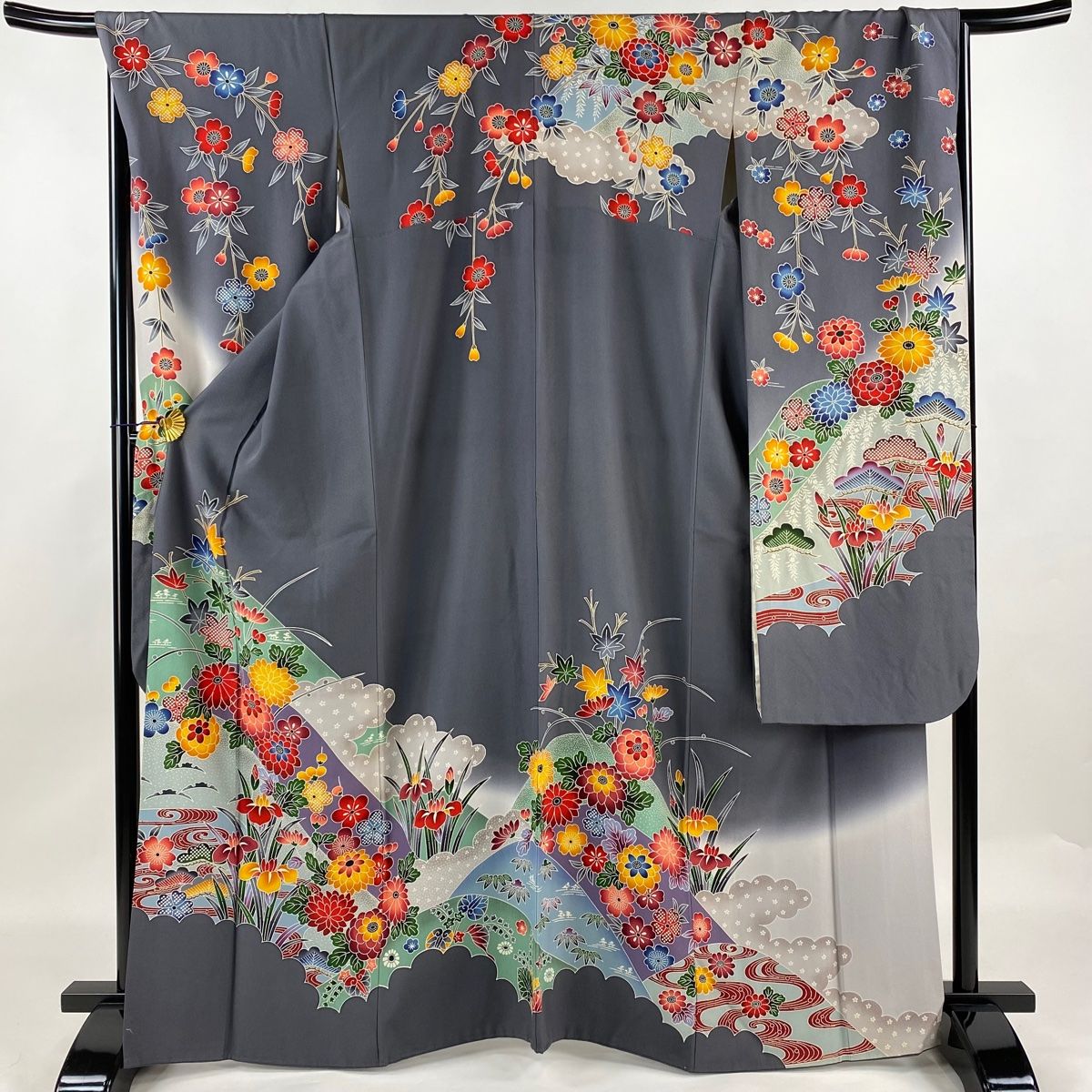 振袖 身丈165.5cm 裄丈66.5cm 正絹 秀品 【中古】（楽天市場】【新古品  